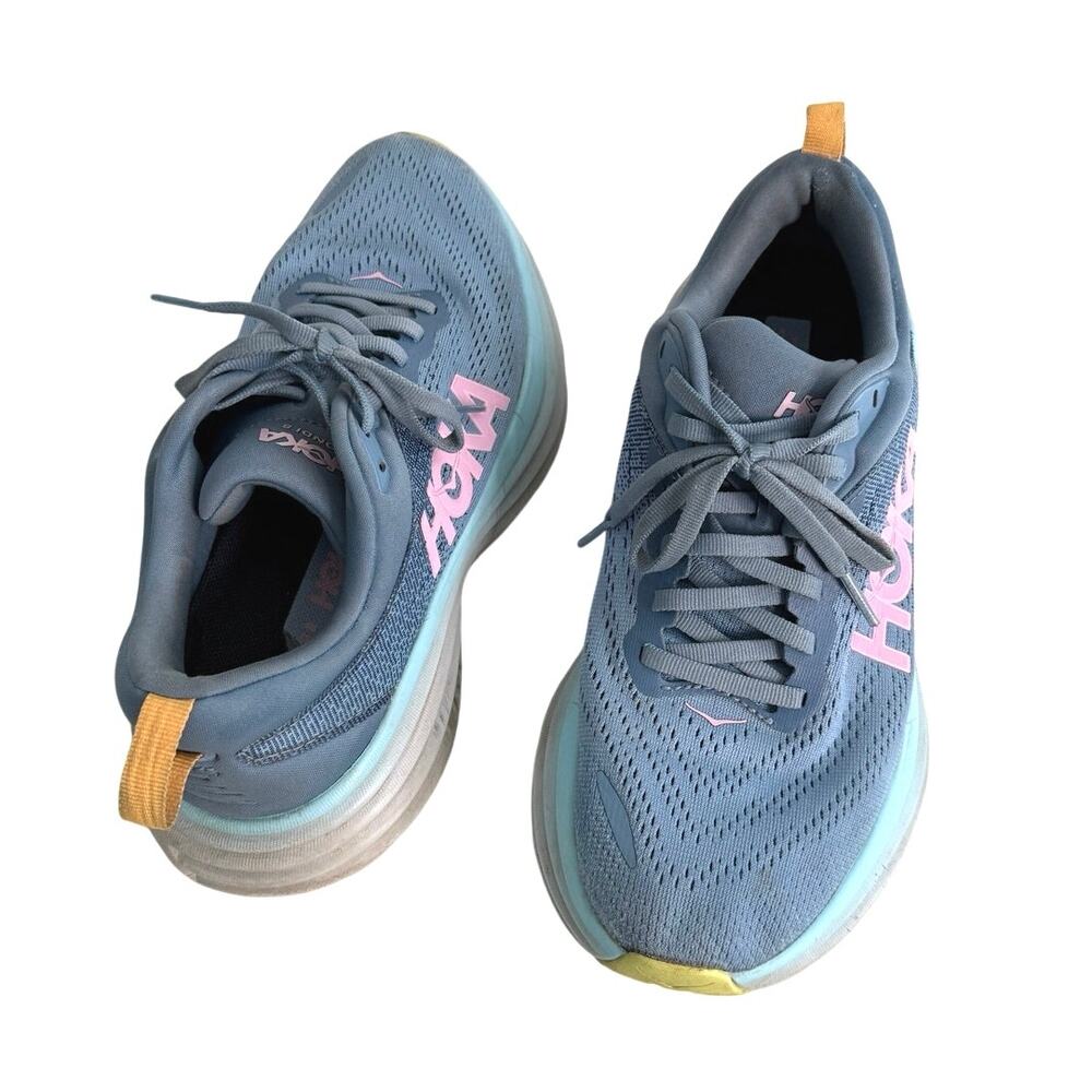 Hoka women's running BONDI 8 sneaker size 7 - Picture 8 of 10